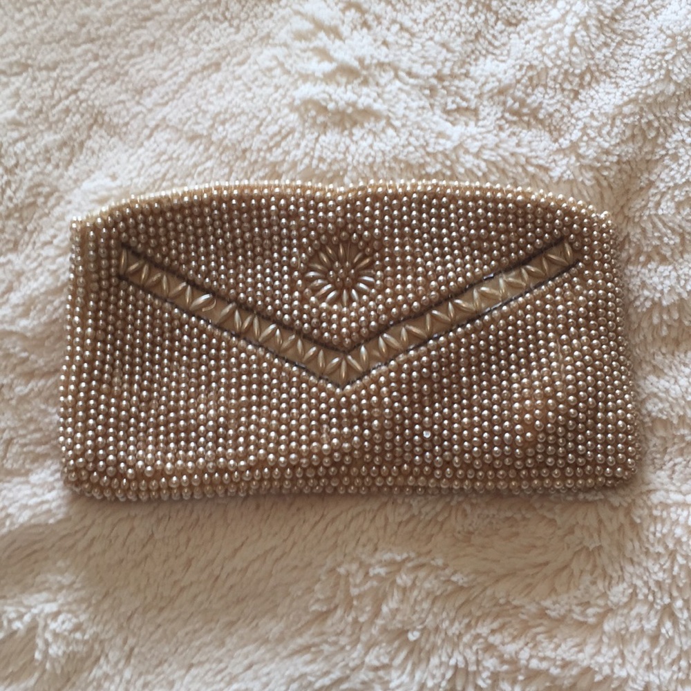 One of a kind Vintage beaded clutch